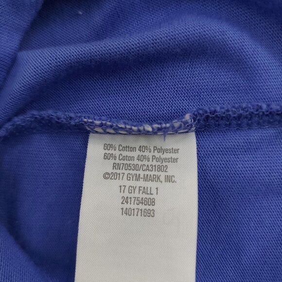 Gymboree Girls Top Large 10-12 Blue Cuffed Sleeve Sequin Cotton Blend - Picture 8 of 8